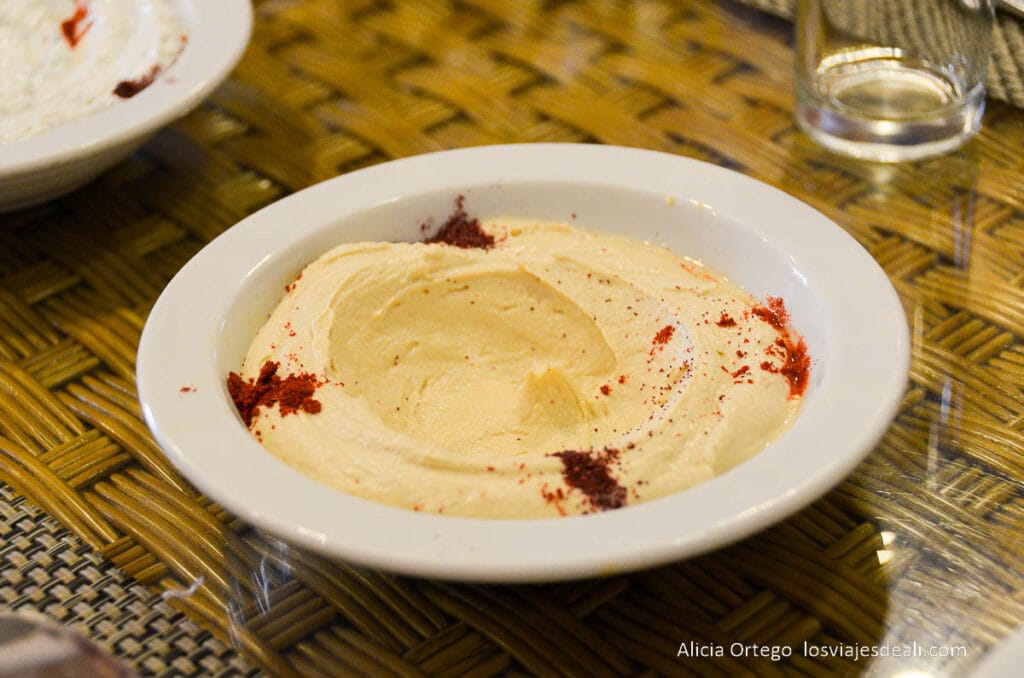 tapa de hummus
