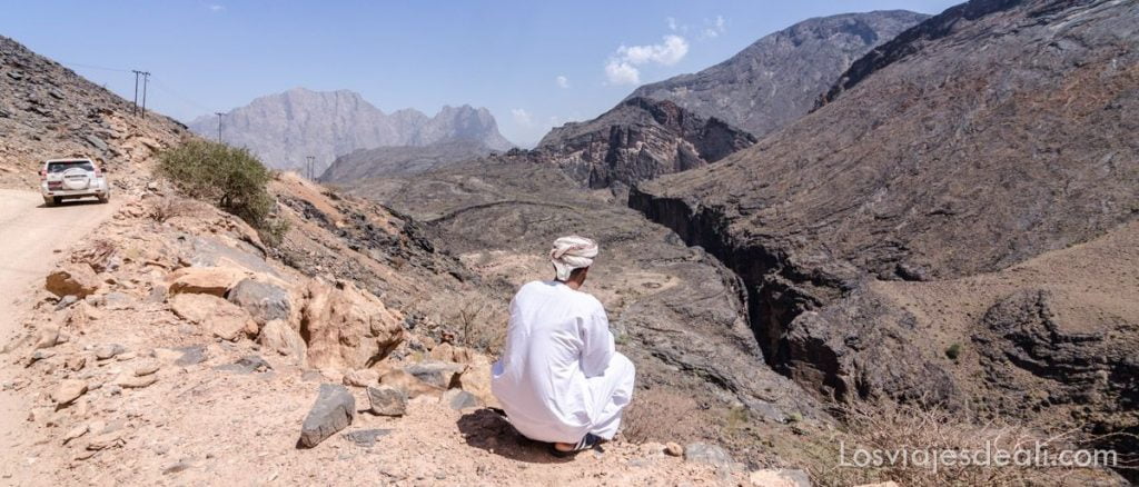 garganta de la serpiente en la cordillera al hajar