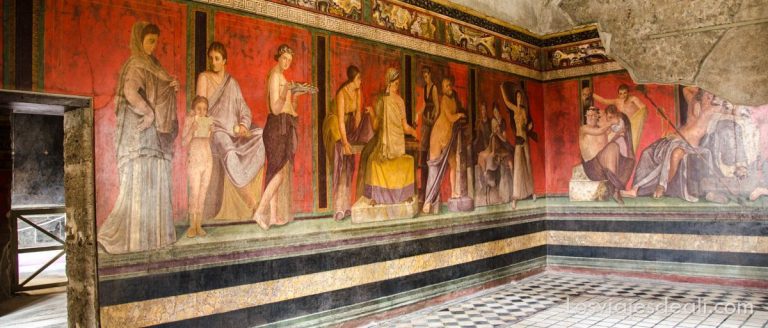 visita a Pompeya villa de los Misterios