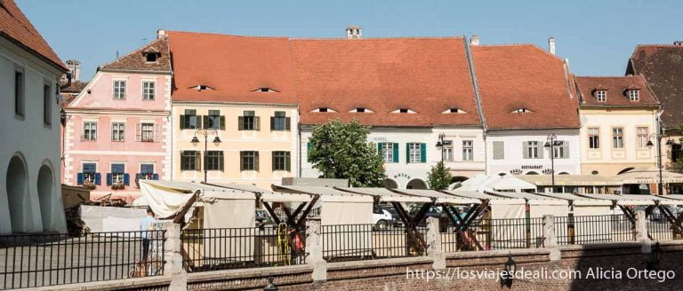 plaza de sibiu en transilvania