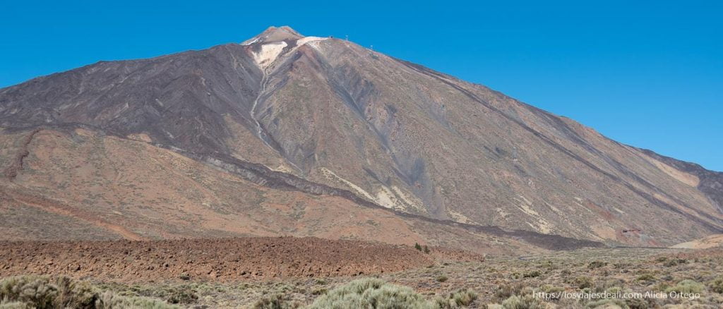 Excursión a las Cañadas del Teide desde el sur de Tenerife (Guía de mirador en mirador) 14 cañadas del teide con cielo muy azul