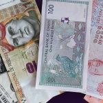 cambiar moneda billetes de perú, usa, áfrica, omán