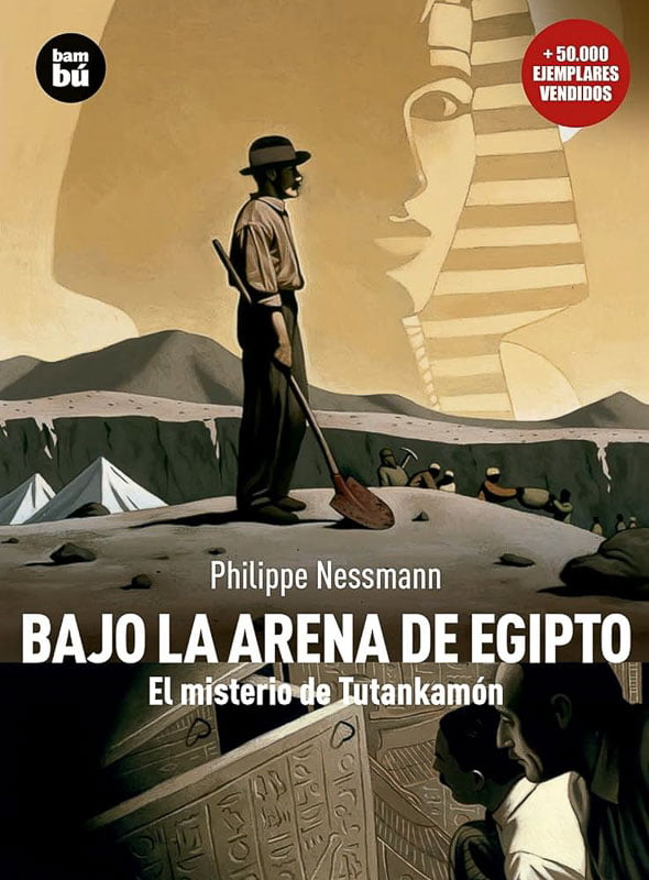Libros de viajes para explorar el mundo desde el sofá 33 portada de libro bajo la arena de egipto
