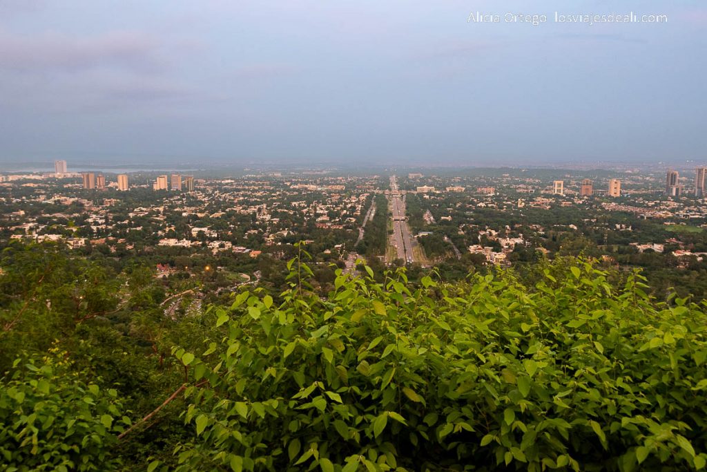 panorámica de islamabad desde la colina de rawal