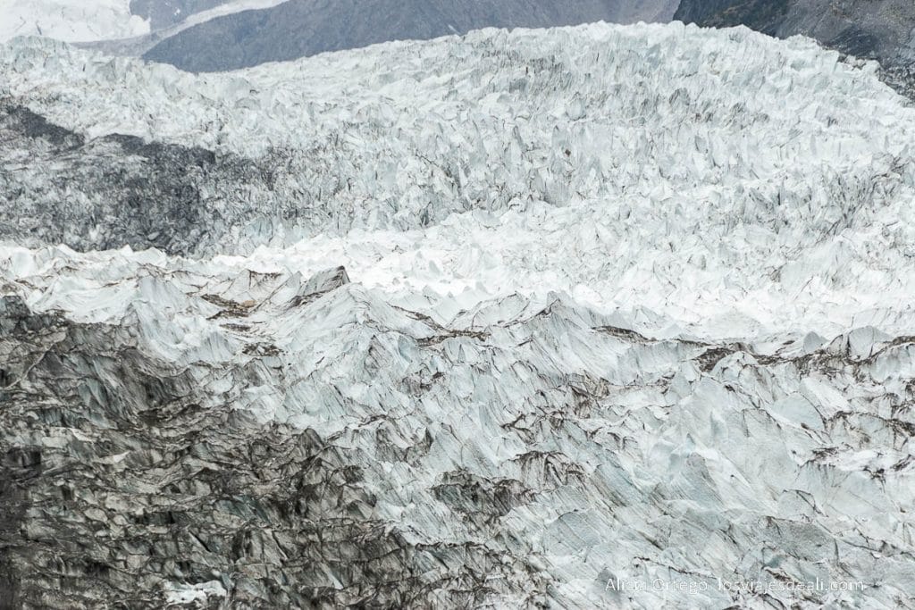 hielo del glaciar de passu