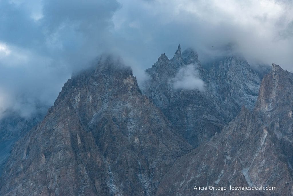 conos de passu en el valle de hunza