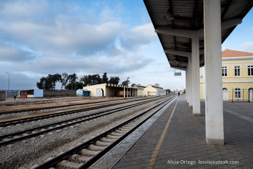 vías y andenes de la estación de tren