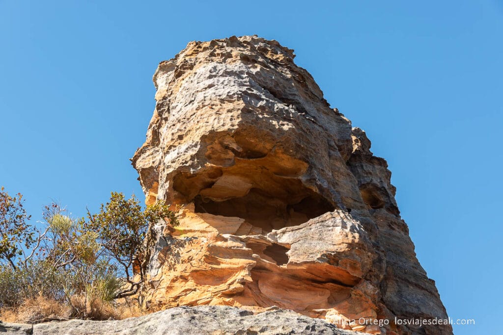 formación de arenisca típica de isalo