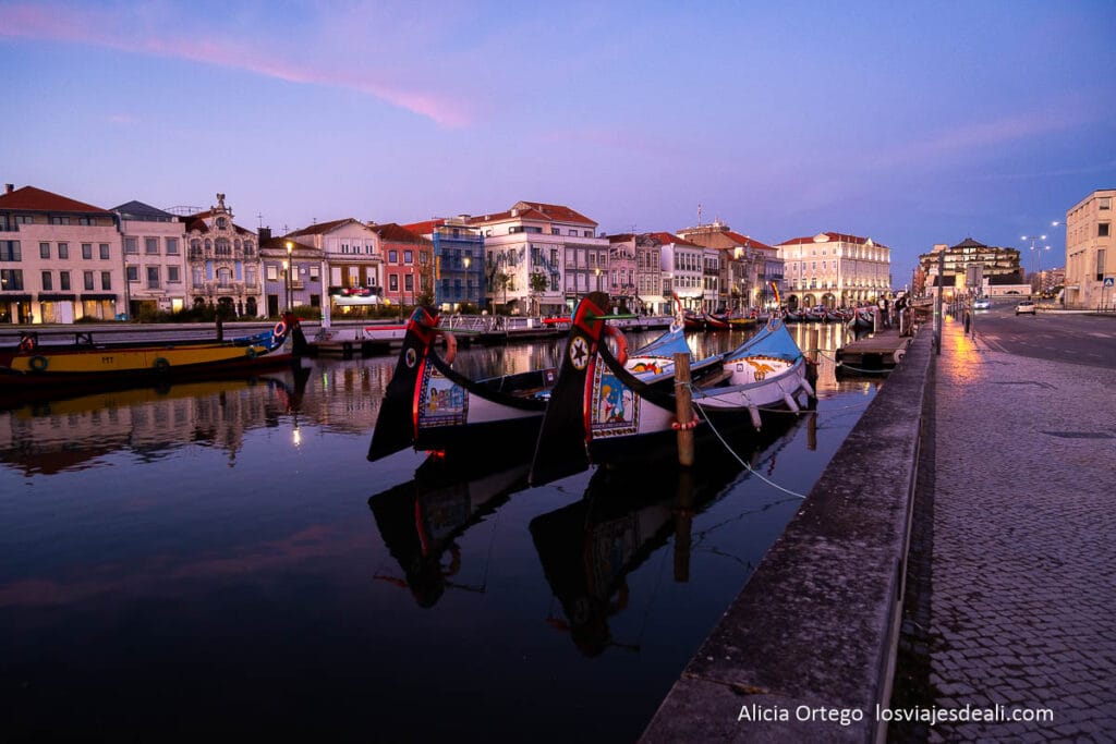 anochecer en el canal central