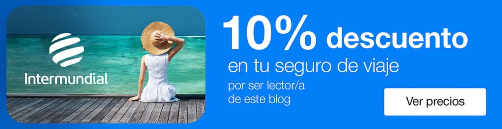banner con descuento intermundial de los viajes de ali