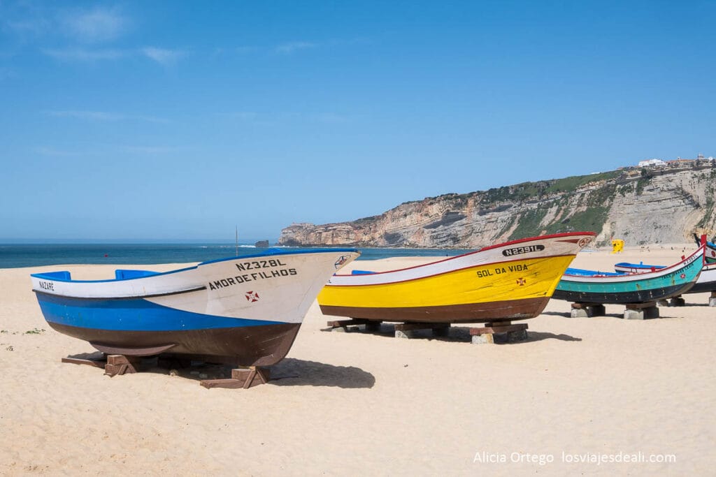 Nazaré (Portugal) en 2 días, entre la ola más famosa y el pueblo que mantiene su esencia 72 museo de barcas tradicionales en la playa